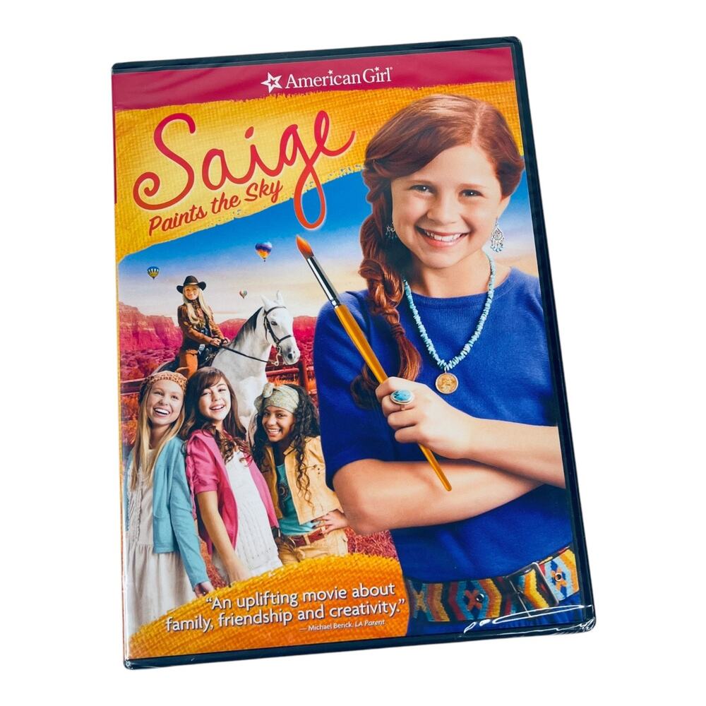 American Girl Saige Paints The Sky DVD Friendship Art Movie CD New Girl Of Year